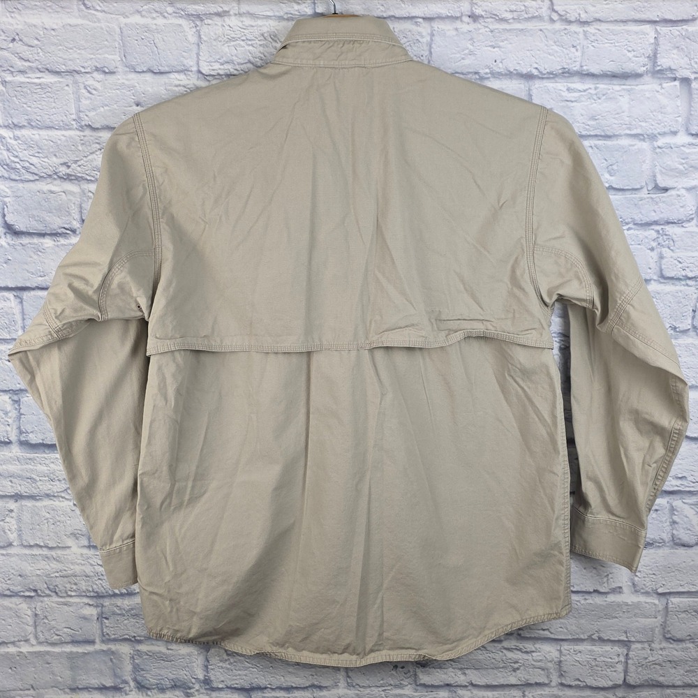 5.11 Tactical Series‎ Mens Khaki Long Sleeve Button Down Shirt Vented Size Large - Picture 3 of 7